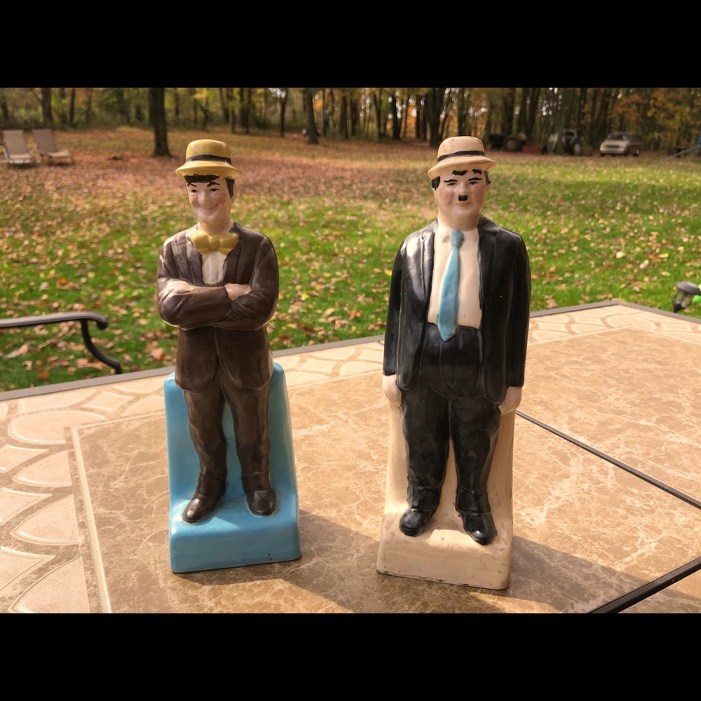 Laurel & Hardy Figures Bookend Statue